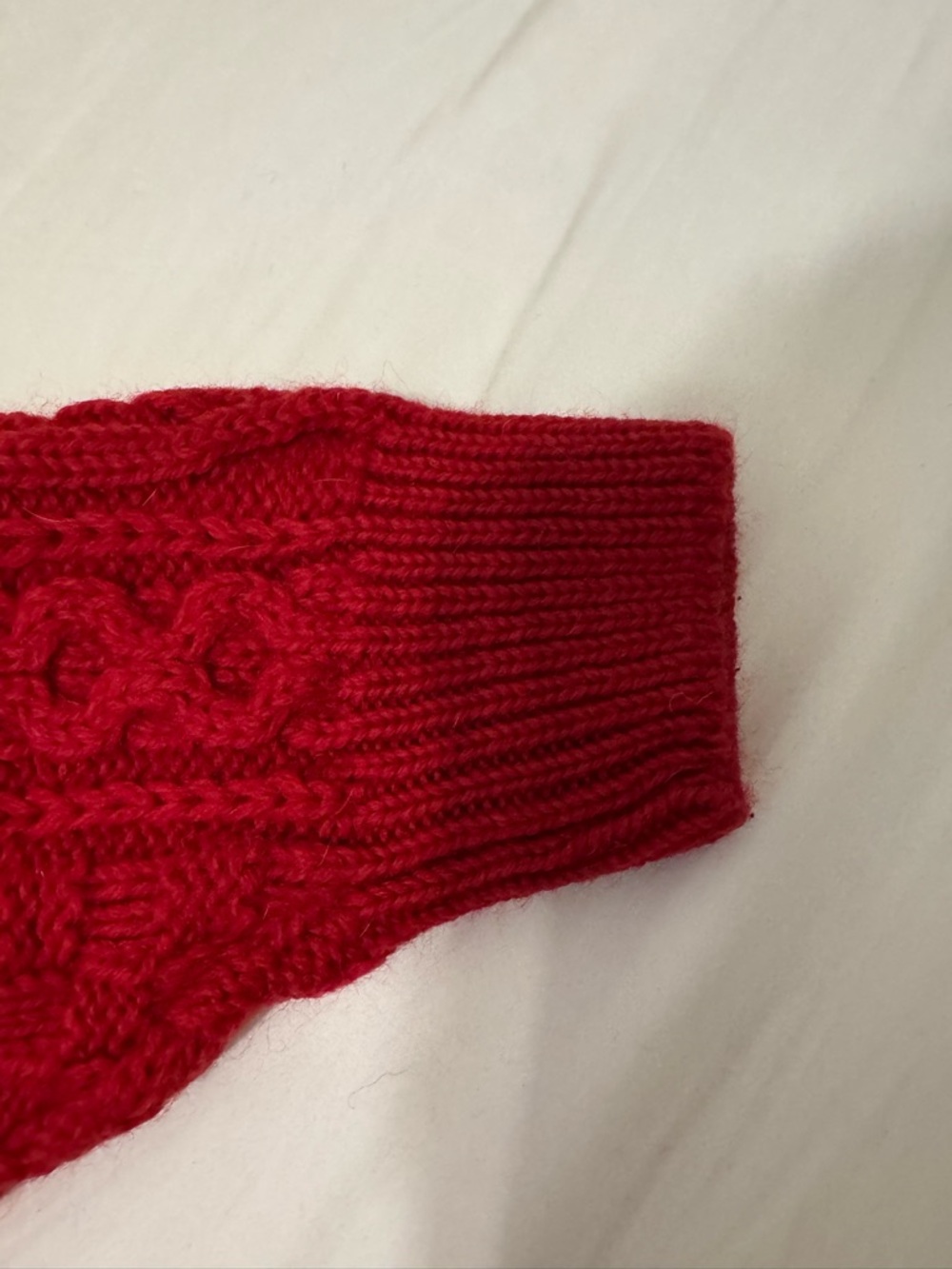 Aran Crafts Vibrant Red Crewneck Sweater - Picture 7 of 14